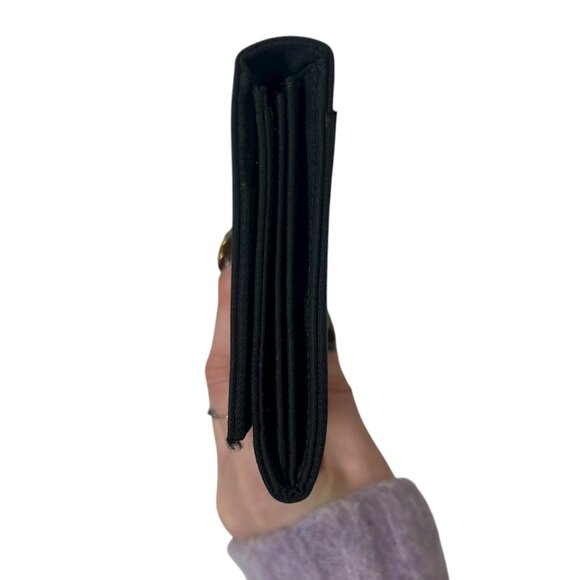 PRADA Satin Snap Folding Logo Long Continental Wallet - Picture 5 of 14